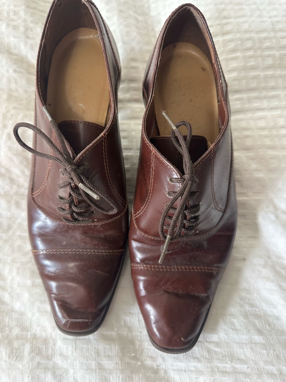 Clarks Men's Dark Brown Leather Lace-Up Oxfords